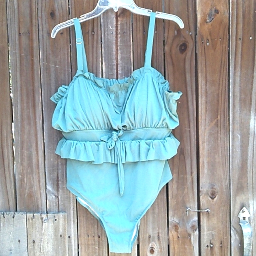 Ruffled Onepiece Swimsuit